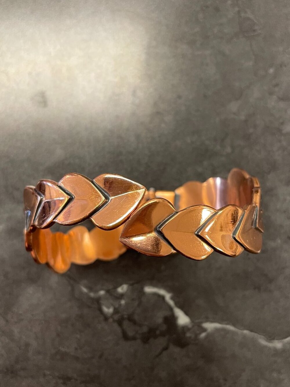 Vintage Renoir Heart Clasp Bracelet.